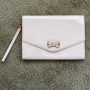 Ted Baker Cream Tablet Case with Bow Accent